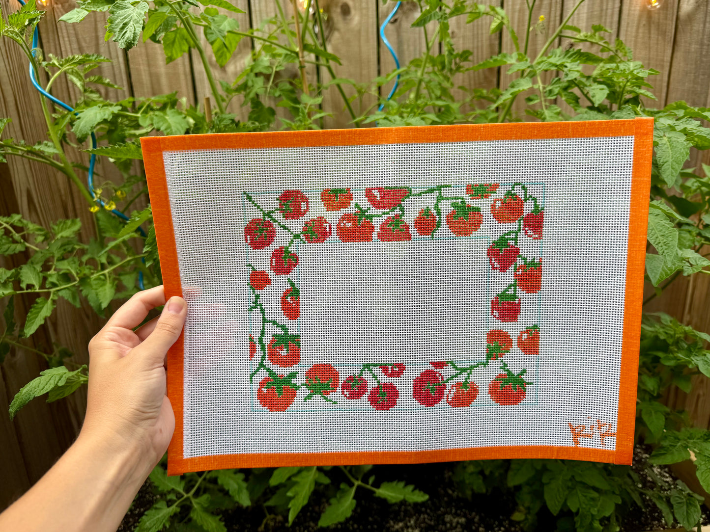 Tomato Vine Landscape Picture Frame